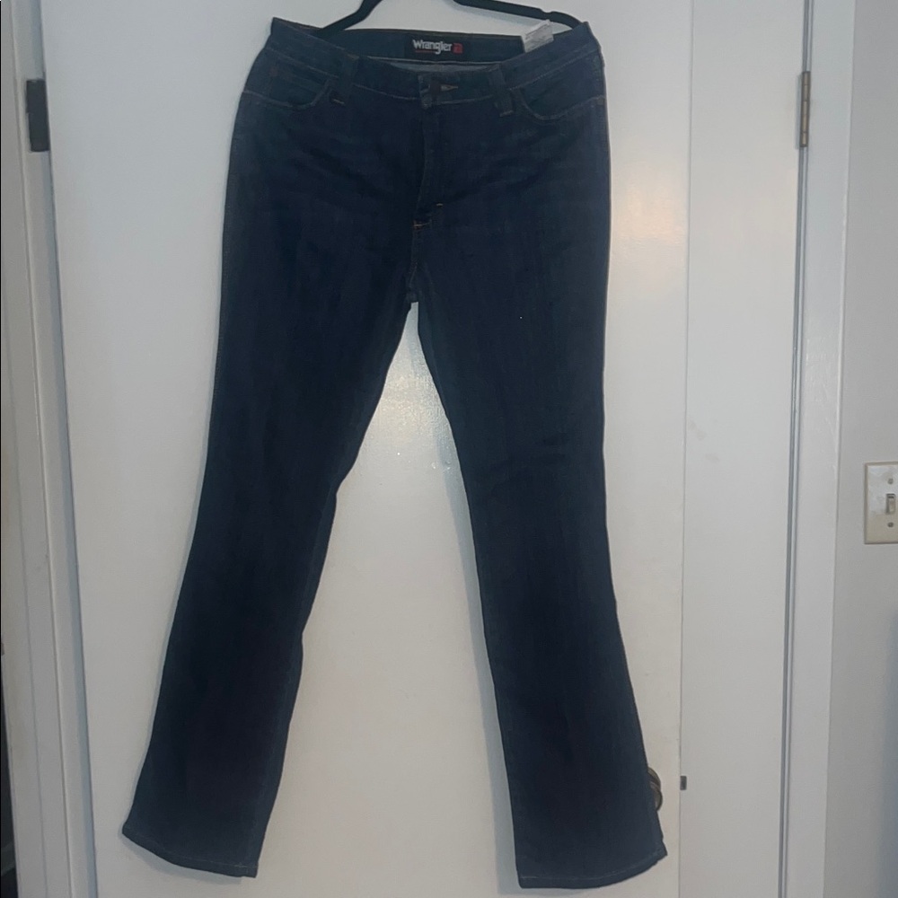 Wrangler Women's Dark Blue Boot Cut Jeans size 12Wx32L